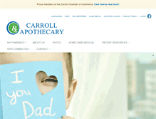 Tablet Screenshot of carrollapothecary.com